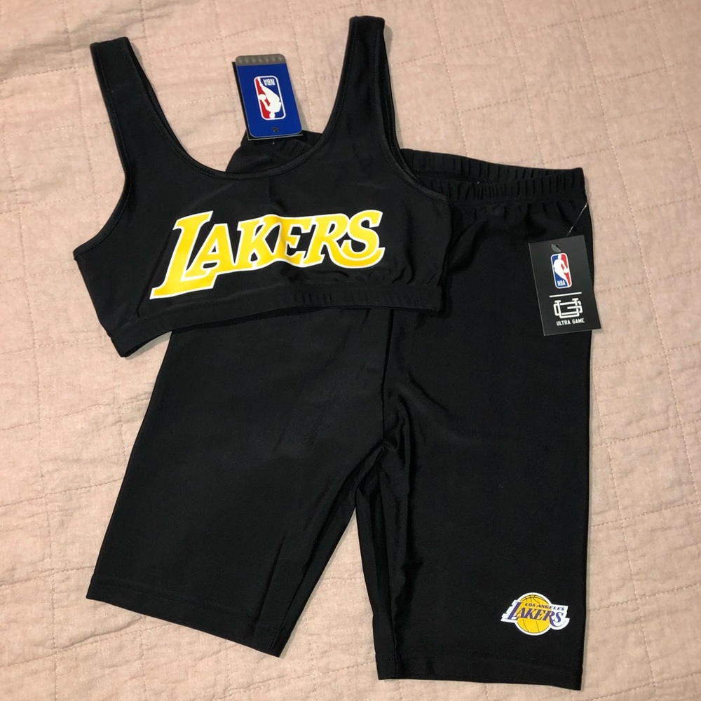 LAKERS Sports Bra + Shorts